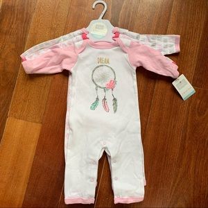 3 piece union suit set